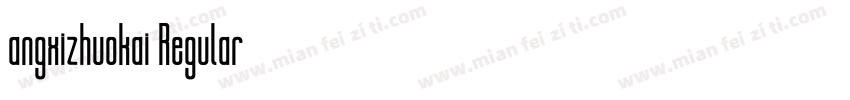 angxizhuokai Regular字体转换